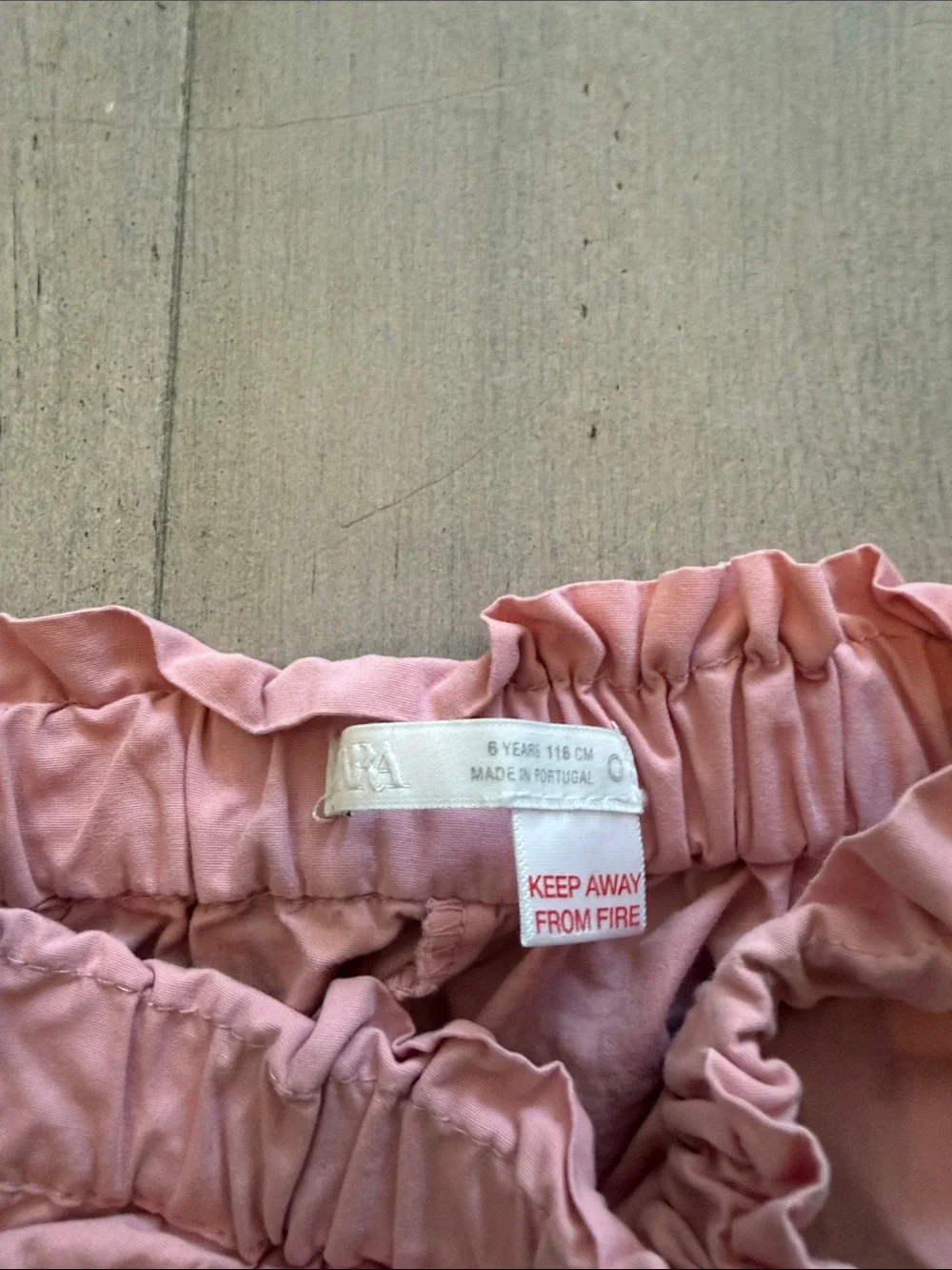 Zara Girls Pink Sleep Pants with Hem Ties